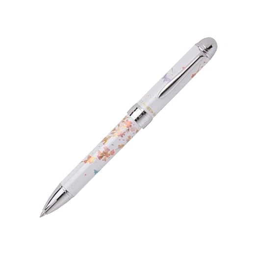 Sailor Ballpen  2 Color + Sharpener Elegant Maki-e Weeping Cherry Blossom White 16-0344-210
