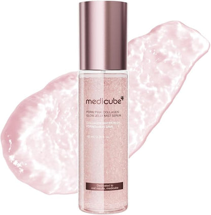 Medicube PDRN Pink Jelly Serum Mist, Spray Serum, Mist Lotion, Moisturizing Mist, Moisturizing Serum, Essence Mist, Dual-Layer, Lotion, Sensitive Skin, Dry Skin, Elastic, Pores, Texture