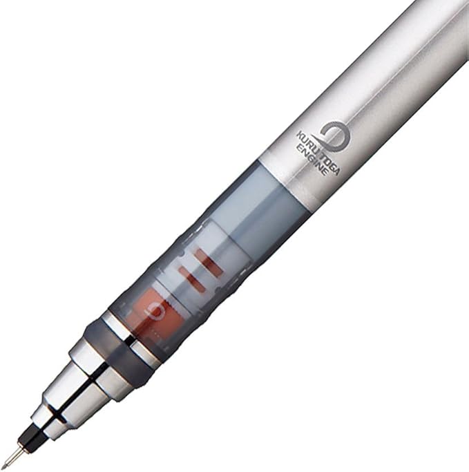 Uni Mitsubishi Mechanical Pencil Uni Kuru Toga Standard Model 0.02 inch (0.5 mm), sliver