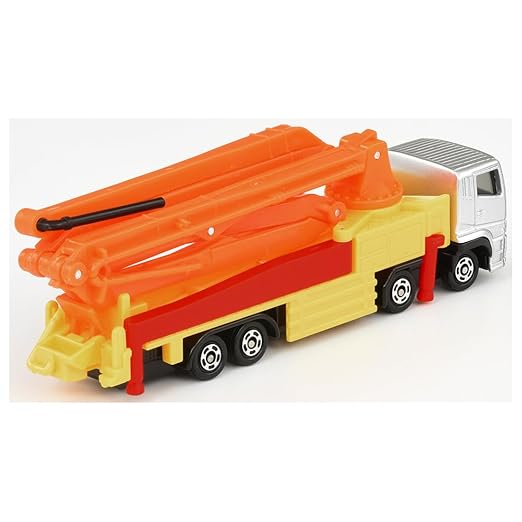 Takara Tomy Tomica Long Type Tomica No. 127 Mitsubishi Fuso Super Grate Concrete Pump Car Mini Car