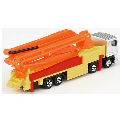 Takara Tomy Tomica Long Type Tomica No. 127 Mitsubishi Fuso Super Grate Concrete Pump Car Mini Car