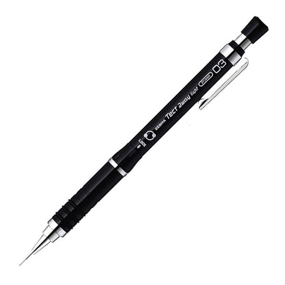 Zebra Mechanical Pencil Tect Two Way Light 0.3 Pure Black MAS42-PBK