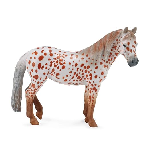 COLLECTA by Breyer  Corral Pals  British Spotted Pony Mare  Authentic Hand Painted Horse Toy Figure