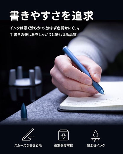 Hoverpen Classic Midnight Blue Hoverpen Ballpoint Pen Oil Based Gift Gift Present Luxury Men Office Premium Special Feeling