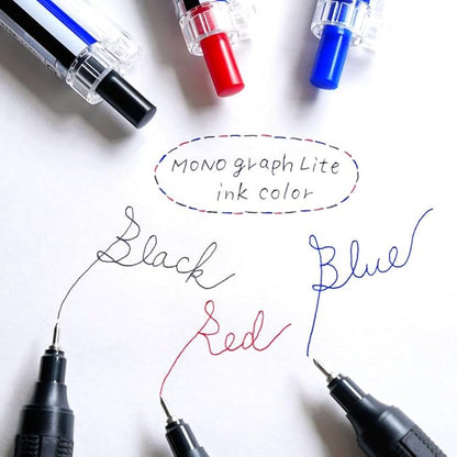 TOMBOW Permanent Ballpoint Pen Monograph Light 0.38mm Black Ink MONO Color Axis Pack of 5 BC-MGLU01-5P