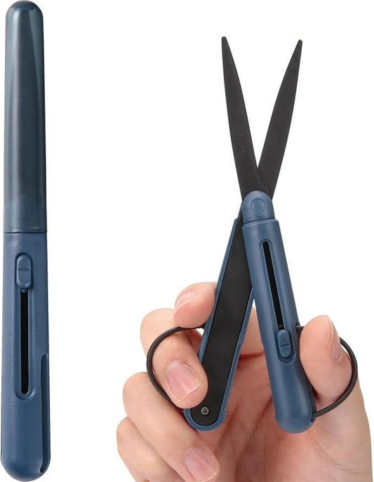 Raymay Fujii SH1002 Scissors Pen Cut Compact Portable Scissors Premium Fluorine Coat