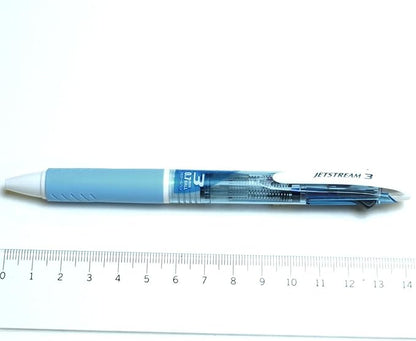 Uni Mitsubishi Pencil 3-color Ballpoint Pen Jetstream 0.7 Light Blue Easy to Write with SXE340007.8