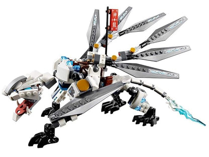 LEGO Ninjago Titanium Dragon Building Block Toy,Multi Color, 360 Pcs