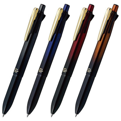 Zebra Clip-On Multi 3000 4 Color 0.7 mm Ballpoint Multi Pen 0.5 mm Pencil - Stylish Blue Body