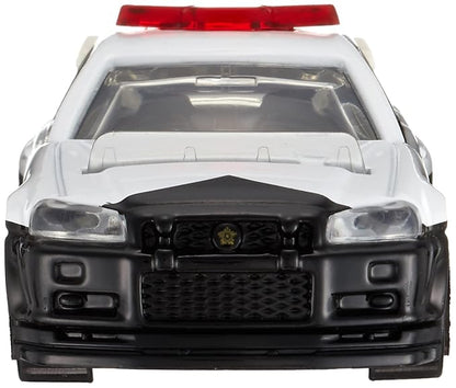 Tomica No.1 Nissan Skyline GT-R BNR34 Police Car Diecast Scale Model Collectible Car