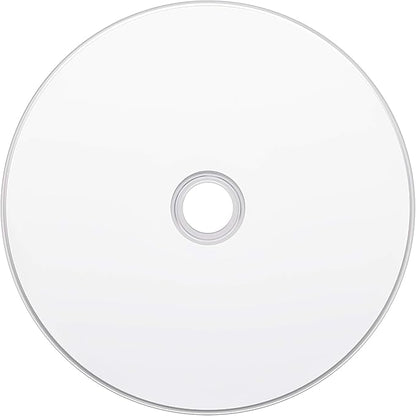 Verbatim AR80FP50SH1 Single Record Music, CD-R, 80 Minutes, 50 Sheets, Inkjet Printer Compatible, White, 48x