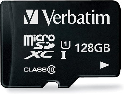 Verbatim MXCN256GJVZ5 MicroSD 256GB Up to 90MB/s UHS-1 U1 Class 10 Secure Domestic Support with I-O Data Devices for Smartphone and Tablet Photo and Video Storage