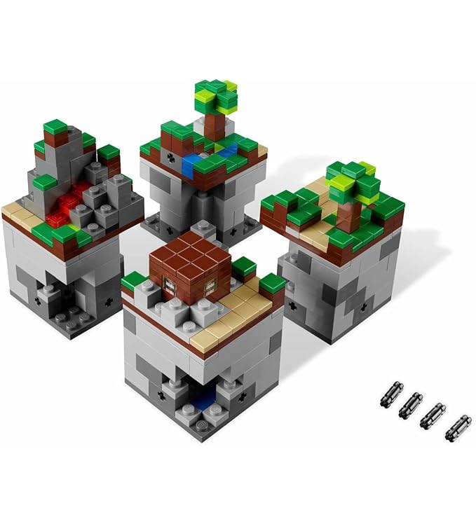 LEGO Toy, Game Dimensional Minecraft 21102, Fantastic Structures & Essential Creative Play Building Blocks Multicolor