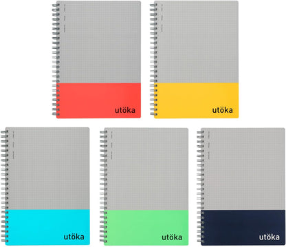 Maruman Notebook, Ring Notebook, Utoka, A5, 4mm Grid, Light Green, N460-33