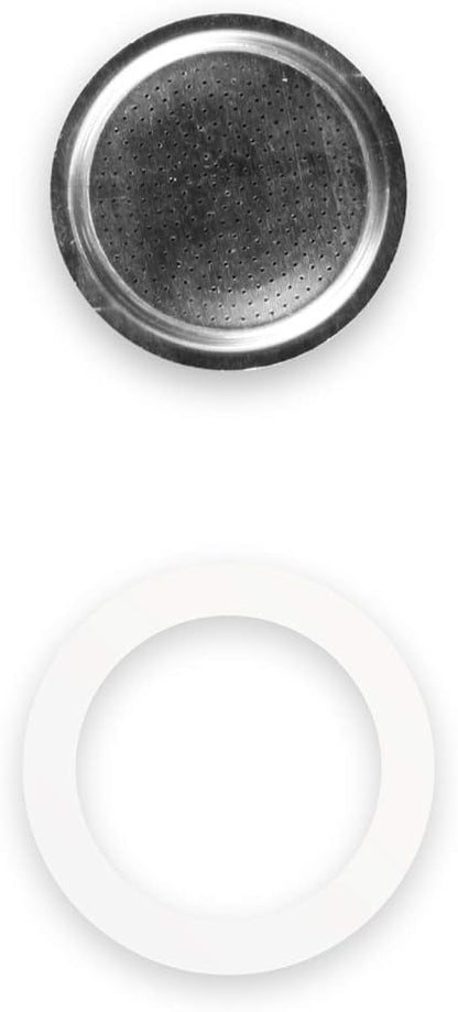 BIALETTI 0800038 Espresso Maker Replacement Parts for Mocha Express 2 Cups, Sealing & FilterBIALETTI 0800038 Espresso Maker Replacement Parts for Mocha Express 2 Cups, Sealing & Filter