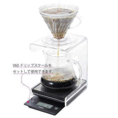 Hario VSS-1T Acrylic Stand with Drip Tray for V60 Coffee Dripper