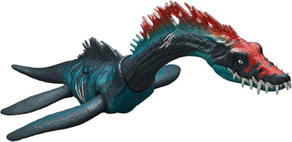 Mattel Jurassic World JCL72 Big Action! Stixosaurus Children's Figure, Dinosaurus, Toy, Large Moving, Total Length: Approx. 14.9 inches (37.8 cm), 4 Years Old and Up Green