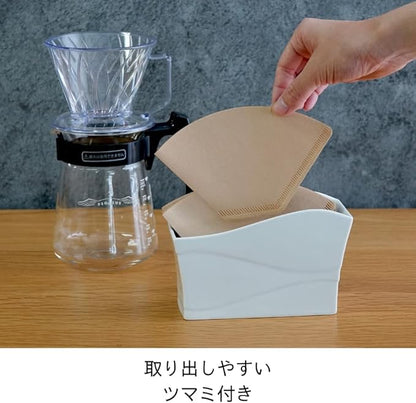 HARIO Trapezoidal Coffee Filters, 1 to 4 Cups, 160 Sheets, 40 Sheets x 4 Set, Amazon Original Set, Made in Japan, FSC Certified Paper, 02 M, Misarashi PEF-02-40M-4S-AZ+