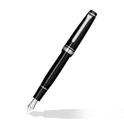 SAILOR Sapporo Black 14ct Gold Nib with Rhodium Plated Trims Fountain Pen