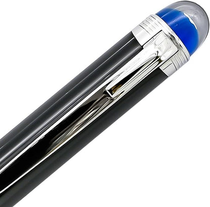 Montblanc 118848 (132509) Ballpoint Pen, StarWalker Precious Resin, Black x Silver, Luxury Writing Instrument, 2 Years Manufacturer's International Warranty