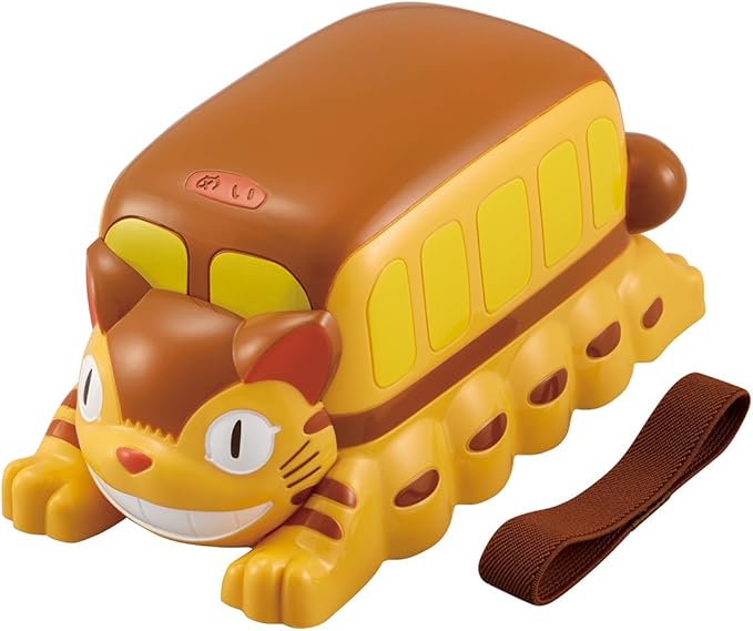 Skater Bus-Shaped Lunch Case with Lunch Belt, My Neighbor Totoro, Cat Bus, Ghibli Design (DLB6)