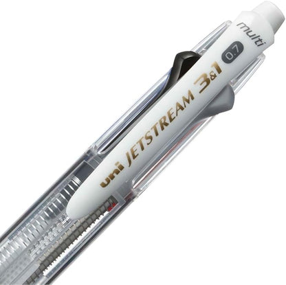 Uni Mitsubishi Pencil Multi-Function Pen Jetstream 3&1 0.7 Transparent Easy to Write MSXE460007.T