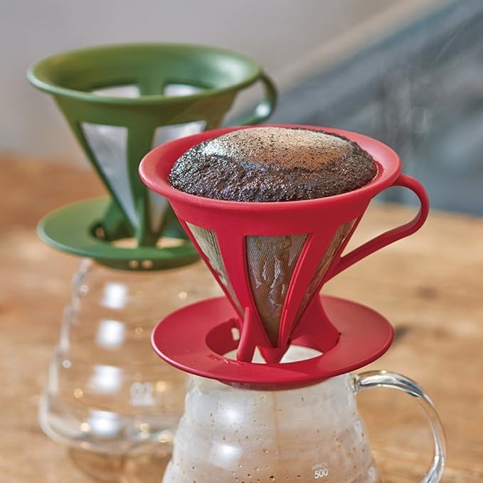 Hario Paperless Coffee Dripper Black Stainless Steel Filter CFOD-02