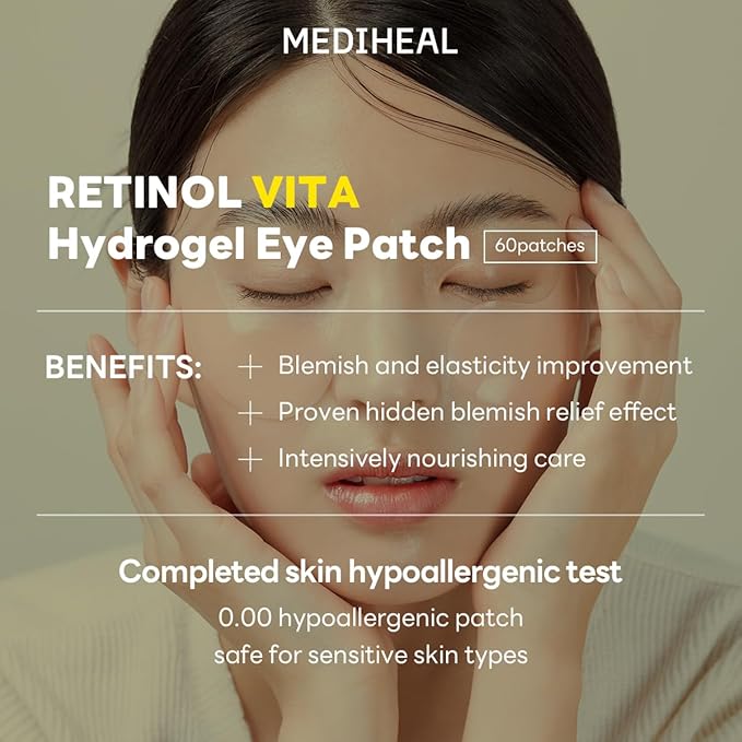 Mediheal Vita Collagen Eye Ampoule Patch 60P Bitacolagen Iron Pull Patch, 3.6 oz (103 g), 3.6 oz (103 g)