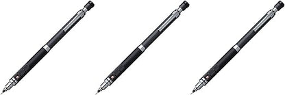 Uni Mechanical Pencil, Kuru Toga Roulette Model 0.5mm, Gun Metallic, 3 Pack