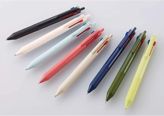 Uni Mitsubishi Pencil SXE350705.32 Tri-Color Ballpoint Pen Jet Stream 0.5 Ice Blue Easy Writing