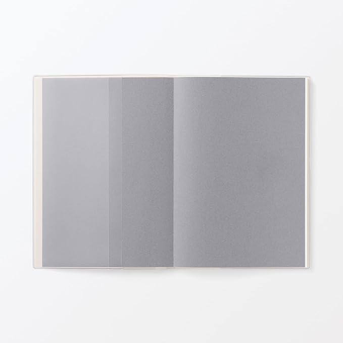 MUJI 84854538 Notebook, 2026, A5, Vertical Schedule Book, Starts December 2025, A5, White, Monthly Weekly