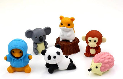 Iwako Eraser, Forest Friends, 10-Piece Blister Pack, SCERBRI022