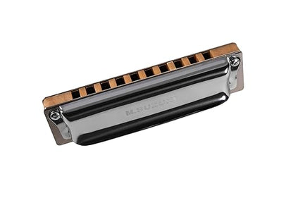 Suzuki M-20HM-BB Manji 10-Hole Diatonic Harmonica, Minor Tuning, Key of Bb