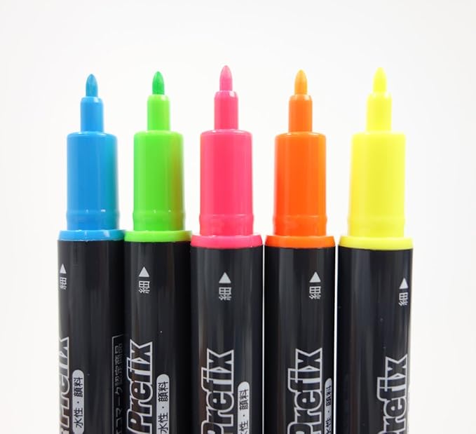 Kokuyo Fluorescent Marker OA [Prefix] Ttwin 5 Color Set PM-L202-5S