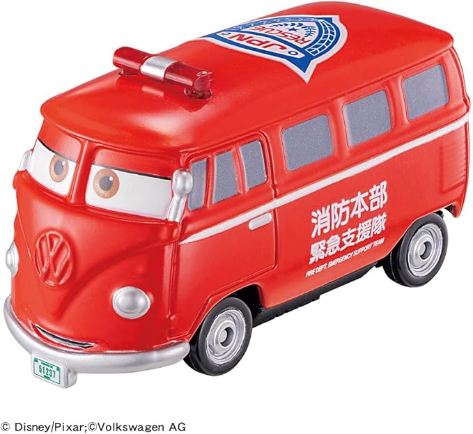 Takara Tomy Disney Cars Tomica C-19 Fillmore (Fire Command Truck Type)