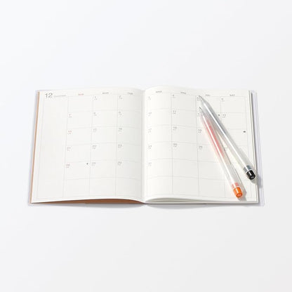 MUJI 84854453 2026 B6 Monthly Planner, Starts on December 2025