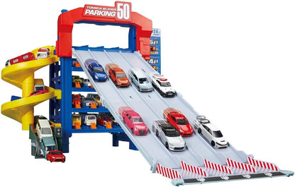 Takara Tomy Tomica Slider Parking 50 Mini Car Toy, For Ages 3 and Up