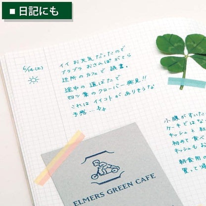 Kokuyo JIBUN_TECHO IDEA Notebook, A5 Slim Size(8.3" x 4.9"), 3mm Grid Ruled, 40 Sheets, Thin Paper, Pack of 2