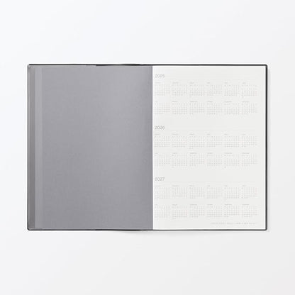 MUJI 84854231 2026 B5 Monthly / Weekly Schedule Book, Starts December 2025, B5, Dark Gray