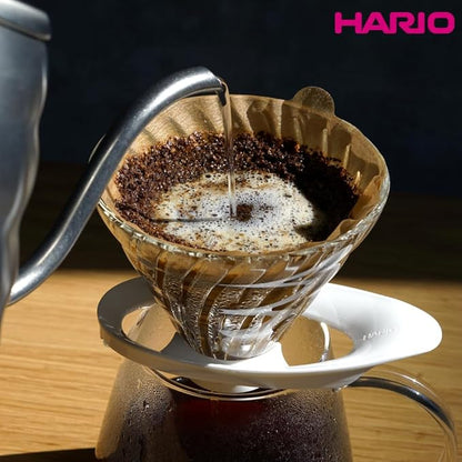 Hario VCF-02-40M-4S-AZ+ V60 Coffee Filter, For 1-4 Cups, 160 Sheets, Set of 40 Sheets × 4 Packs, Amazon Original Set, Made in Japan, FSC Certified Product, 02, M, Unbleached