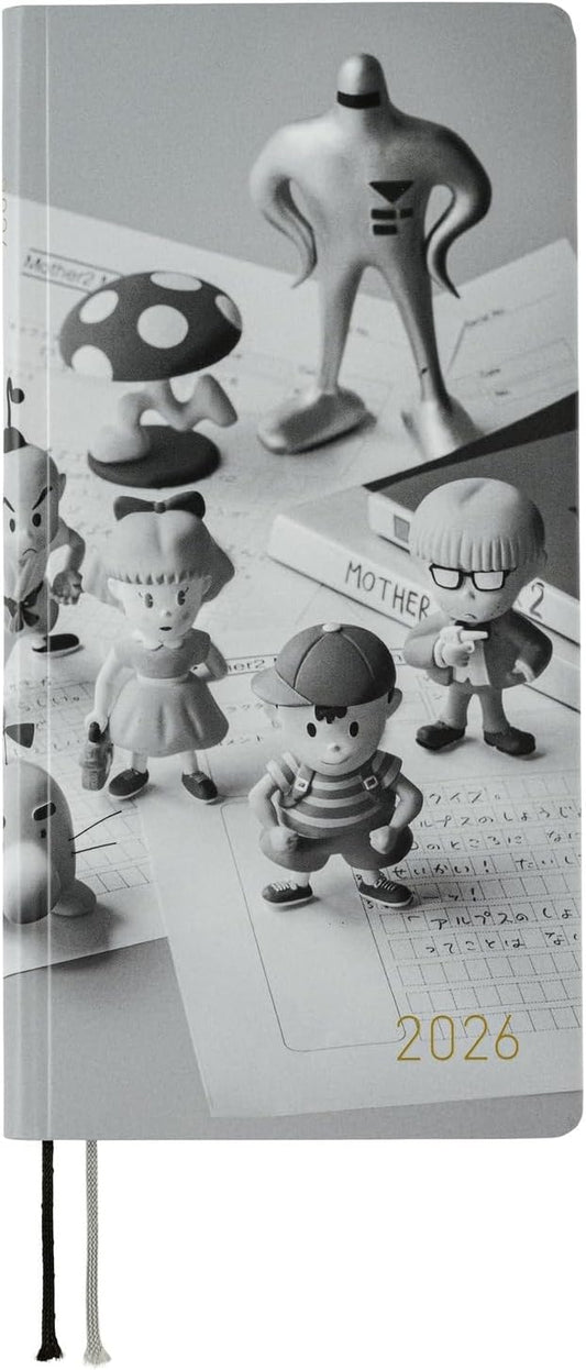 Hobonichi  Daily Planner, 2026 weeks, Secret of MOTHER/MOTHER2 From January, Weekly Notebook, Weekly Lift, Slim, Vertical