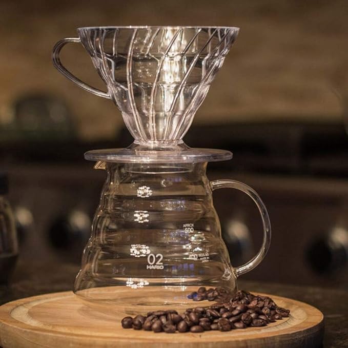 Hario VD-02T V60 02 Coffee Dripper, Clear