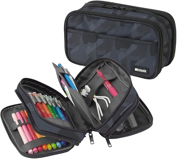 Lihit Lab Pen Case Book Type Triple