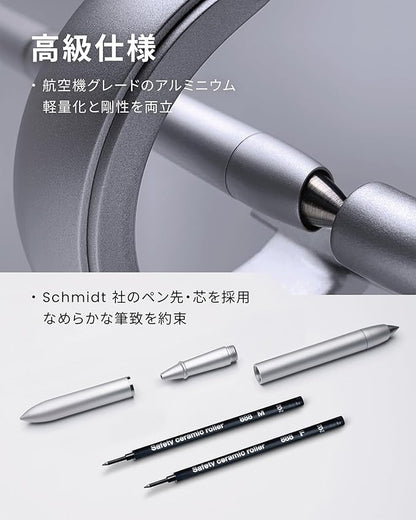 Hoverpen 3.0 Future 60° Novium Zero Gravity Luxury Pen Gift Desk Floating Rotating Novium (Ballpoint Pen, Blue)