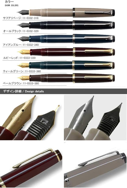 Sailor Fountain Pen, SAILOR Fountain Pen, Lecre, Iron Blue, MF Medium Point, 11-0332-340