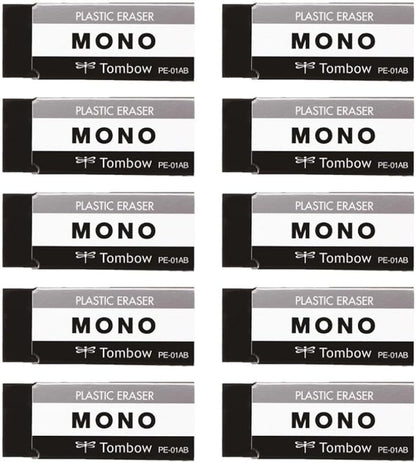 Tombow Pencil Eraser MONO PE01 JCA-061 (10PCS)