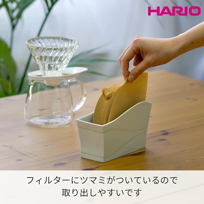 Hario VCF-02-40M-4S-AZ+ V60 Coffee Filter, For 1-4 Cups, 160 Sheets, Set of 40 Sheets × 4 Packs, Amazon Original Set, Made in Japan, FSC Certified Product, 02, M, Unbleached