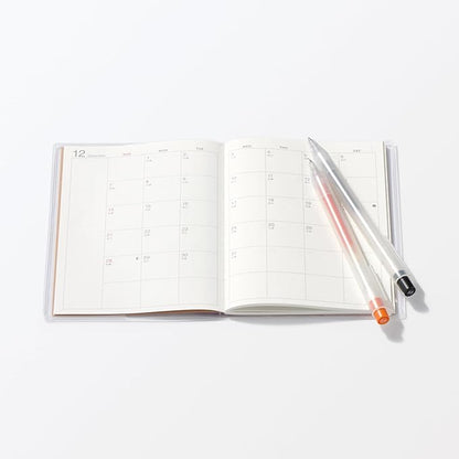 MUJI 84854460 2026 A6 Monthly Planner, Starts on December 2025