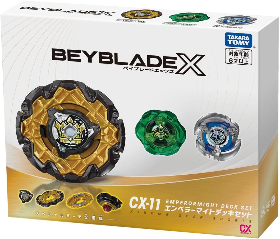 Takara Tomy BEYBLADE X Beyblade X CX-11 Emperor Mite Deck Set