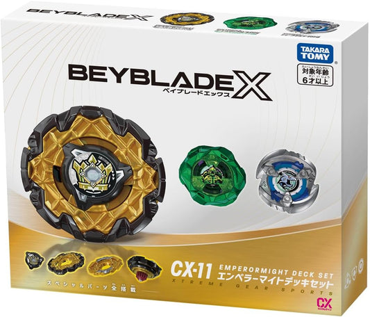 Takara Tomy BEYBLADE X Beyblade X CX-11 Emperor Mite Deck Set